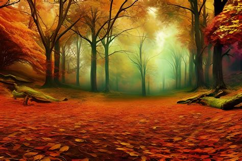 autumn forest background